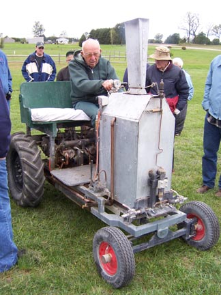 Jim Tangeman Steam PoweredGarden Tractor